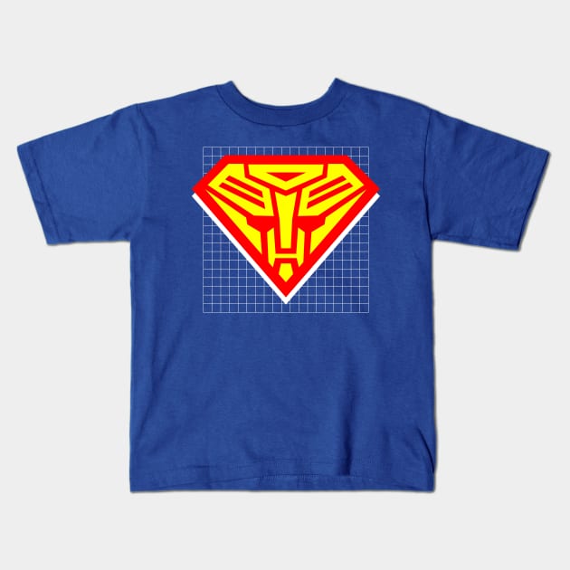 Superbot Kids T-Shirt by boltfromtheblue